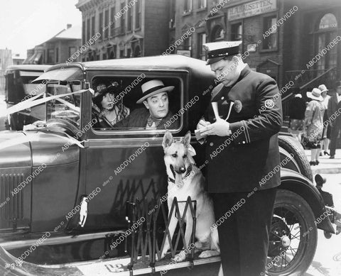 crp-05592 1928 Polly Moran, Harry Gribbon, Bert Roach, Flash the Dog silent film Honeymoon crp-05592