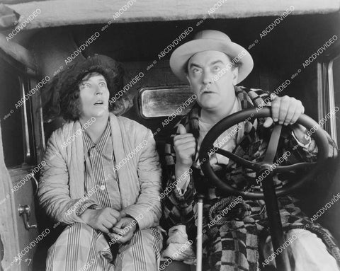 crp-05593 1928 Polly Moran, Harry Gribbon driving the car silent film Honeymoon crp-05593