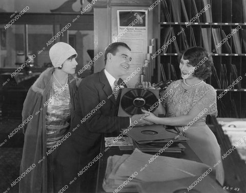 crp-05604 1927 Marjorie Daw, Johnny Hines w record store cutie silent film Home Made crp-05604