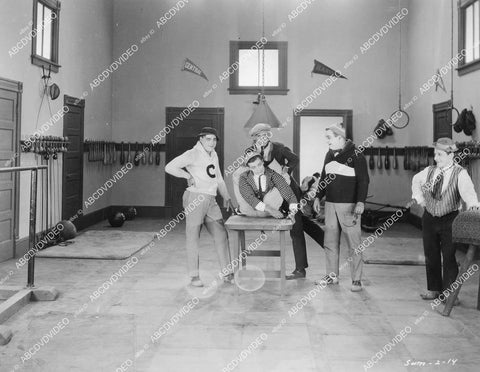 crp-05623 1922 Jimmy Savo, Bert Roach, Glen Cavender Fox Studios silent film Hold the Line crp-05623
