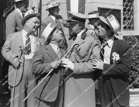 crp-05869 1941 Ed Laughton, Chester Clute, Dick Elliott, Ben Taggert film Three Girls About Town crp-05869