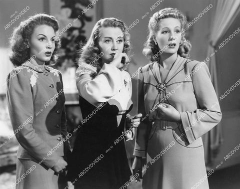 crp-05880 1941 Janet Blair, Joan Blondell, Binnie Barnes film Three Girls About Town crp-05880