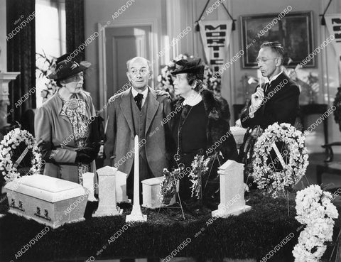 crp-05881 1941 Minna Phillips, Alec Craig, Nora Cecil, Charles Lane select headstone film Three Girls About Town crp-05881