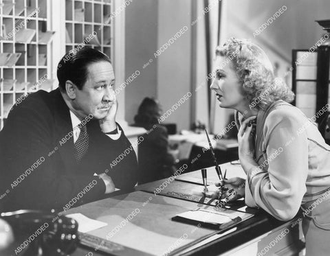 crp-05901 1941 Robert Benchley, Binnie Barnes at hotel desk b film Three Girls About Town crp-05901