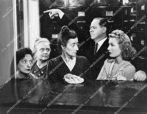crp-05919 1941 Una O'Connor, Almira Sessions, Dorothy Vaughan, Robert Benchley Binnie Barnes film Three Girls About Town crp-05919