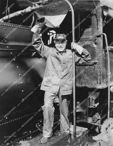 crp-05945 1923 Ralph Lewis as railroad engineer silent film The West-Bound Limited crp-05945