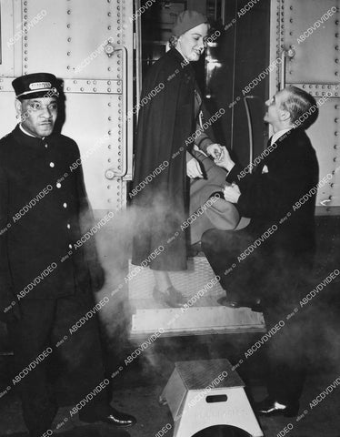 crp-05968 1937 trains lady arrives Los Angeles by Union Pacific Railroad crp-05968