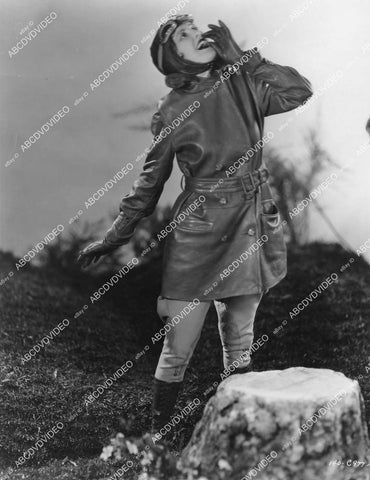 crp-06067 1929 Billie Dove in her aviatrix outfit and jodpers silent film The Man and the Moment crp-06067