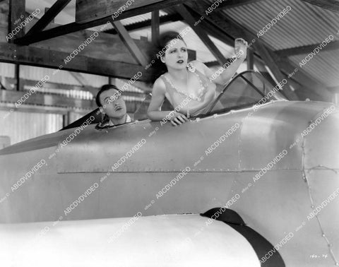crp-06079 1929 Rod La Rocque, Billie Dove in a biplane silent film The Man and the Moment crp-06079