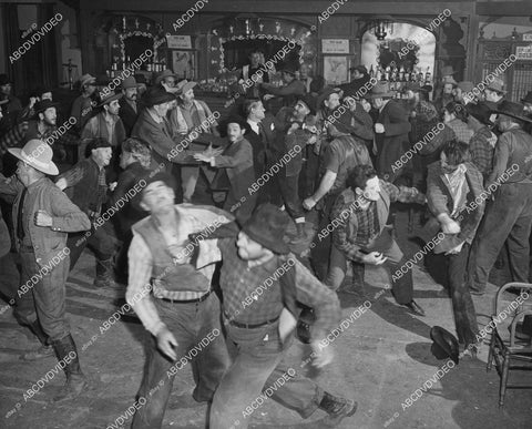 crp-06126 1943 barroom brawl fight sequence film Klondike Kate crp-06126