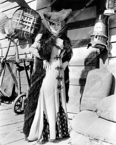 crp-06160 1943 Ann Savage outside the general store film Klondike Kate crp-06160