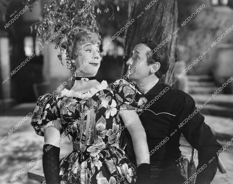 crp-06195 1942 Joe E Brown in drag sits in Victor Jory's lap film Shut My Big Mouth crp-06195