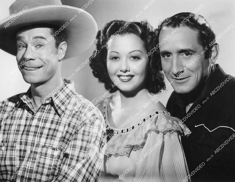 crp-06205 1942 Joe E Brown, Adele Mara, Victor Jory portrait b film Shut My Big Mouth crp-06205