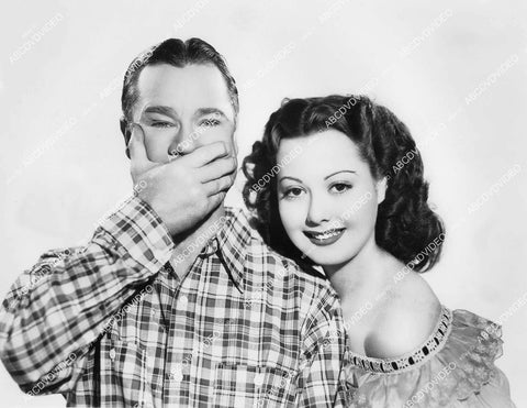 crp-06220 1942 Joe E Brown, Adele Mara portrait a film Shut My Big Mouth crp-06220