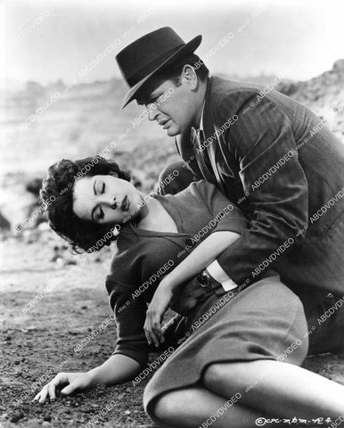 crp-06350 1961 Debra Paget rescued by Gregg Palmer film Most Dangerous Man Alive crp-06350