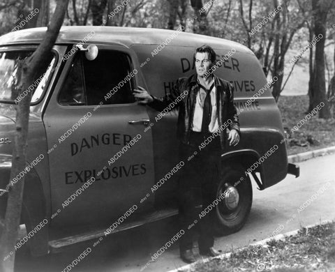 crp-06359 1961 Ron Randell w the explosives delivery van film Most Dangerous Man Alive crp-06359