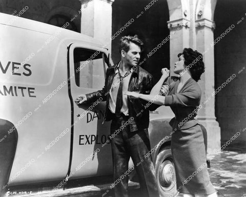 crp-06365 1961 Ron Randell kidnapps Debra Paget film Most Dangerous Man Alive crp-06365
