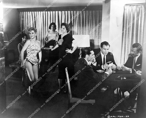 crp-06390 1961 chorus girl dancer hikes up her skirt at gang hideout film Most Dangerous Man Alive crp-06390