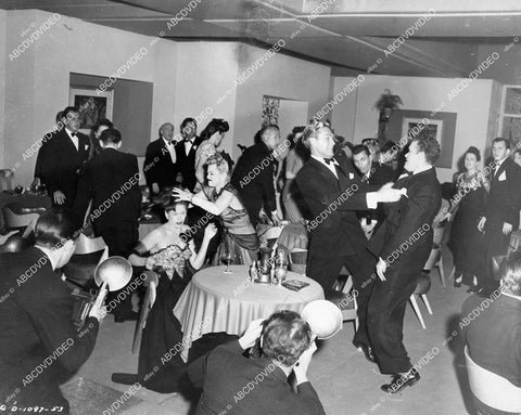 crp-06436 1946 Jinx Falkenburg, Robin Raymond, Forrest Tucker fight sequence film Talk About a Lady crp-06436