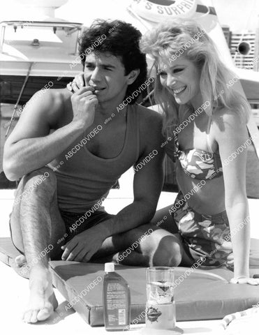 crp-06484 1987 Adrian Zmed, Audrey Landers in swimwear TV You Are the Jury crp-06484