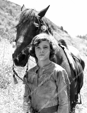 crp-06539 1977 John Joseph Thomas portrait w his horse TV Young Dan'l Boone crp-06539