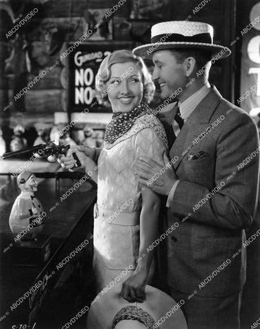 crp-06606 1933 Evalyn Knapp, Tim McCoy at Pacific Ocean Park shooting gallery film Police Car 17 crp-06606