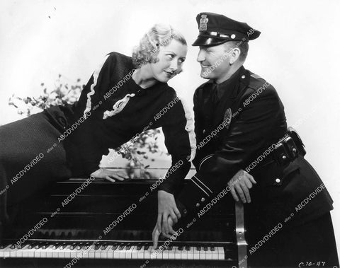 crp-06619 1933 Evalyn Knapp & Tim McCoy at the piano film Police Car 17 crp-06619