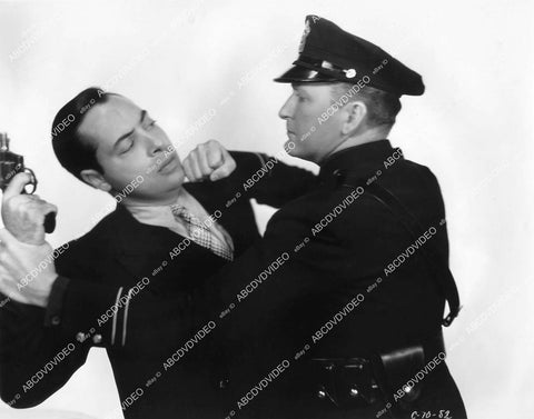 crp-06621 1933 Harold Huber dukes it out w Tim McCoy film Police Car 17 crp-06621