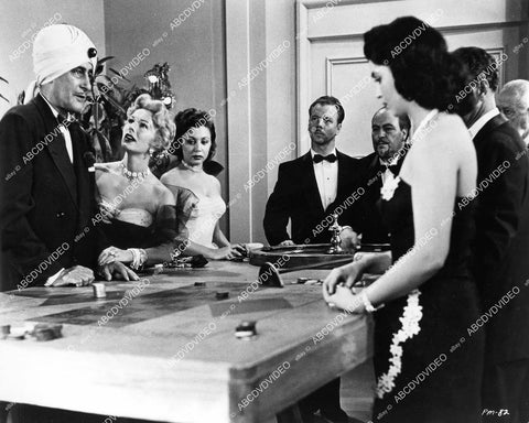 crp-06787 1953 Eva Gabor, Tom Conway at the roulette table film scenes Paris Model crp-06787