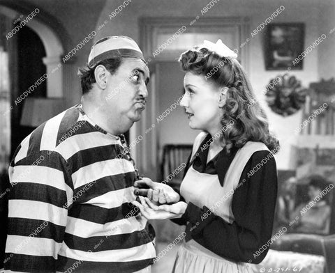 crp-06871 1944 Ann Savage & Billy Gilbert in his chain gang outfit film Ever Since Venus crp-06871