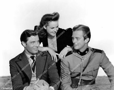crp-06897 1942 Patricia Dane, James Craig, William Lundigan RCMP officer film Northwest Rangers crp-06897