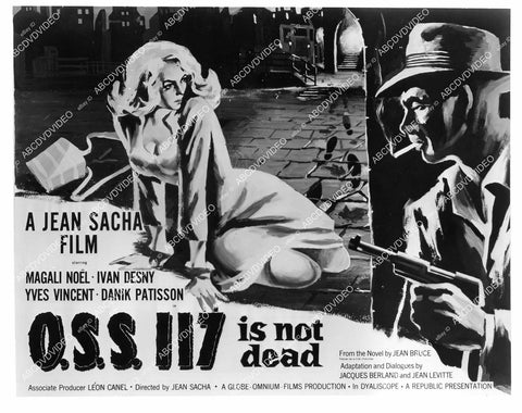 crp-06912 1958 Ivan Desny, Magali Noel, Anne Carrere, Yves Vincent film OSS 117 Is Not Dead crp-06912