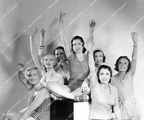 crp-07013 1932 pre-code cuties Evalyn Knapp, Astrid Allwyn, Barbara Weeks, Gloria Shea film The Night Mayor crp-07013