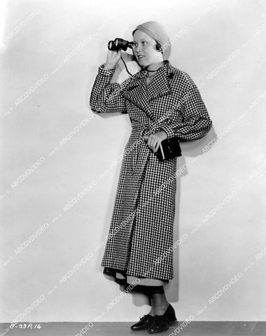 crp-07039 1932 Gloria Shea wardrobe w binoculars portrait film The Night Mayor crp-07039