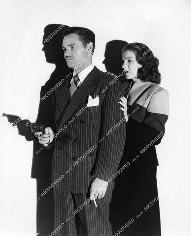 crp-07144 1944 Tom Neal, Jeanne Bates portrait film The Racket Man crp-07144