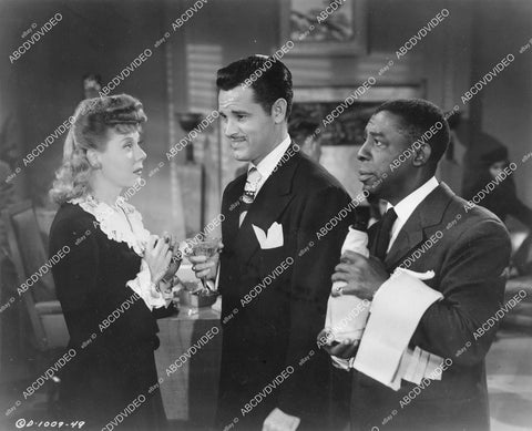 crp-07149 1944 Marilyn Johnson, Tom Neal, Clarence Muse film The Racket Man crp-07149