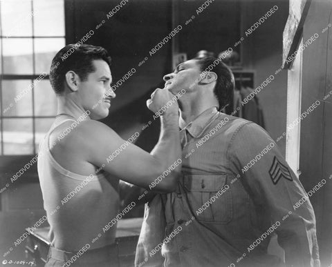 crp-07163 1944 Tom Neal punching Anthony Caruso film The Racket Man crp-07163
