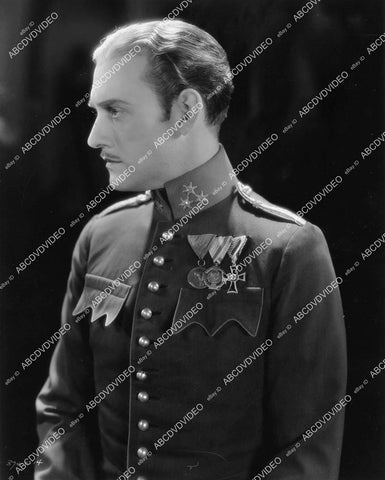 crp-07245 1928 Conrad Nagel portrait in uniform silent film The Mysterious Lady crp-07245