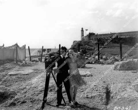 crp-07385 1928 Nick Stuart, Sally Phipps w old newsreel camera film News Parade crp-07385