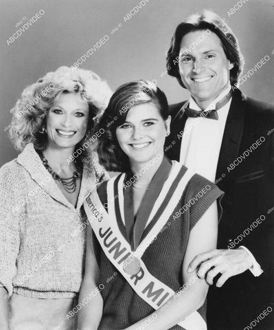 crp-00742 1985 Mary Frann Bruce Jenner Amber Jean Kvanli TV America's Junior Miss crp-00742