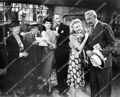 crp-07516 1942 Elizabeth Patterson, Grant Mitchell, Rosalind Russell, Janet Blair film My Sister Eileen crp-07516