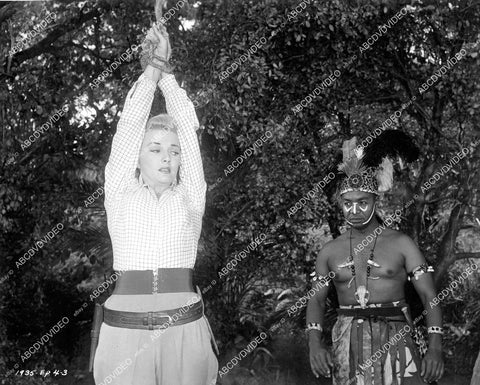 crp-07568 1953 Phyllis Coates, Roy Glenn serial film Jungle Drums of Africa crp-07568