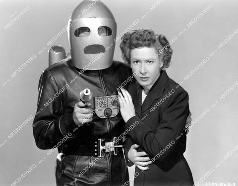 crp-07569 1956 Tristram Coffin, Mae Clarke serial film King of the Rocket Men crp-07569