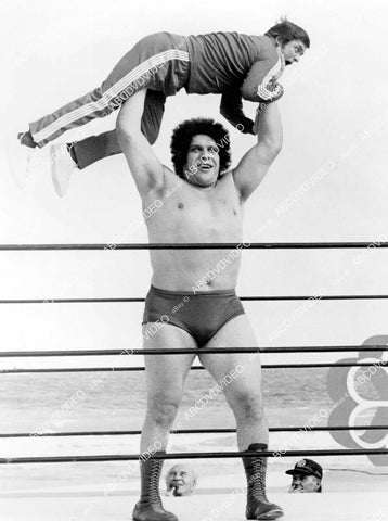 crp-07599 1970's sports wrestling Andre the Giant ready to toss Mike Douglas TV crp-07599