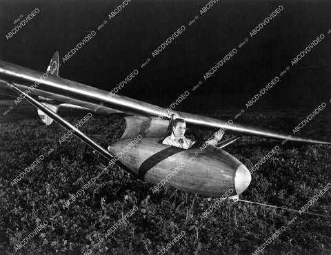crp-07873 1941 Jackie Cooper rear screen projection airplane sequence film Her First Beau crp-07873