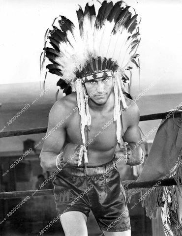 crp-08003 1940's Native American Indian wrestler Junior Munsell great portrait crp-08003