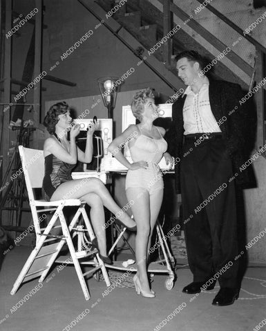 crp-08008 1956 sexy chorus girls Patricia Dane, Marian Carr, Mike Lane film The Harder They Fall crp-08008