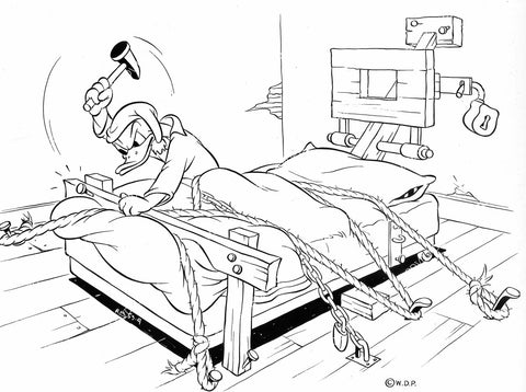crp-08031 1941 Donald Duck having sleeping trouble Disney animated short Early to Bed crp-08031