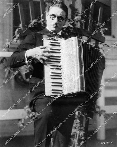 crp-08038 1924 Syd Chaplin on the acordian silent film The Galloping Fish crp-08038