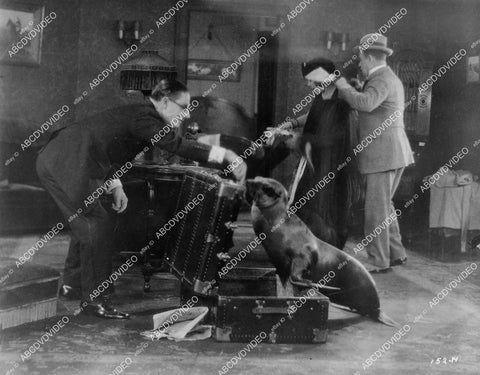 crp-08089 1924 Syd Chaplin, Freddie the seal silent film The Galloping Fish crp-08089